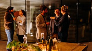 Develop a core set of networking skills to enrich the company at outside events